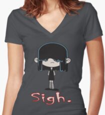 Loud House - Lucy Loud Women's Fitted V-Neck T-Shirt