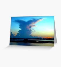 Blue dominance Greeting Card