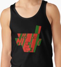 Faced The First (Facemadics colorful contemporary abstract face) Tank Top
