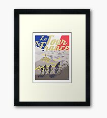 Le Tour de France retro poster Framed Print