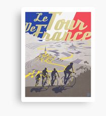 Le Tour de France retro poster Canvas Print