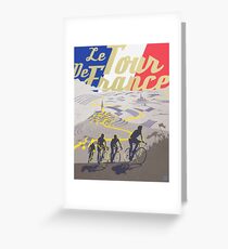 Le Tour de France retro poster Greeting Card