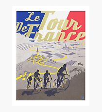 Le Tour de France retro poster Photographic Print