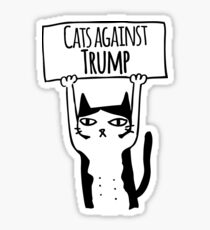 Cats Against Trump Sticker
