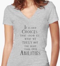CHOICES Women's Fitted V-Neck T-Shirt