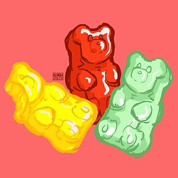 Blue Gummy Bear Sticker – Doodlecorn