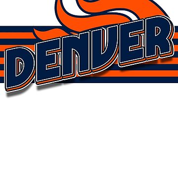 Denver Broncos Barrel Man T-shirt design Sticker for Sale by Stayfrostybro