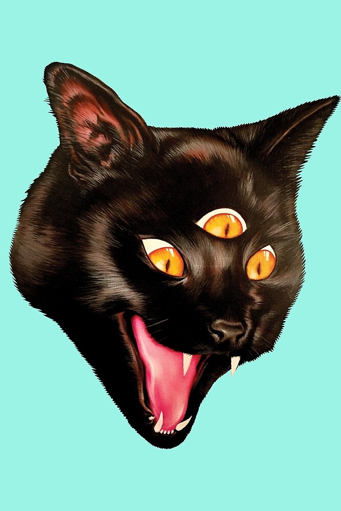 "ThreeEyed Cat" by jackshaftoe007 Redbubble