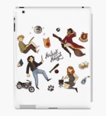 marauders pattern v2 white/transparent iPad Case/Skin