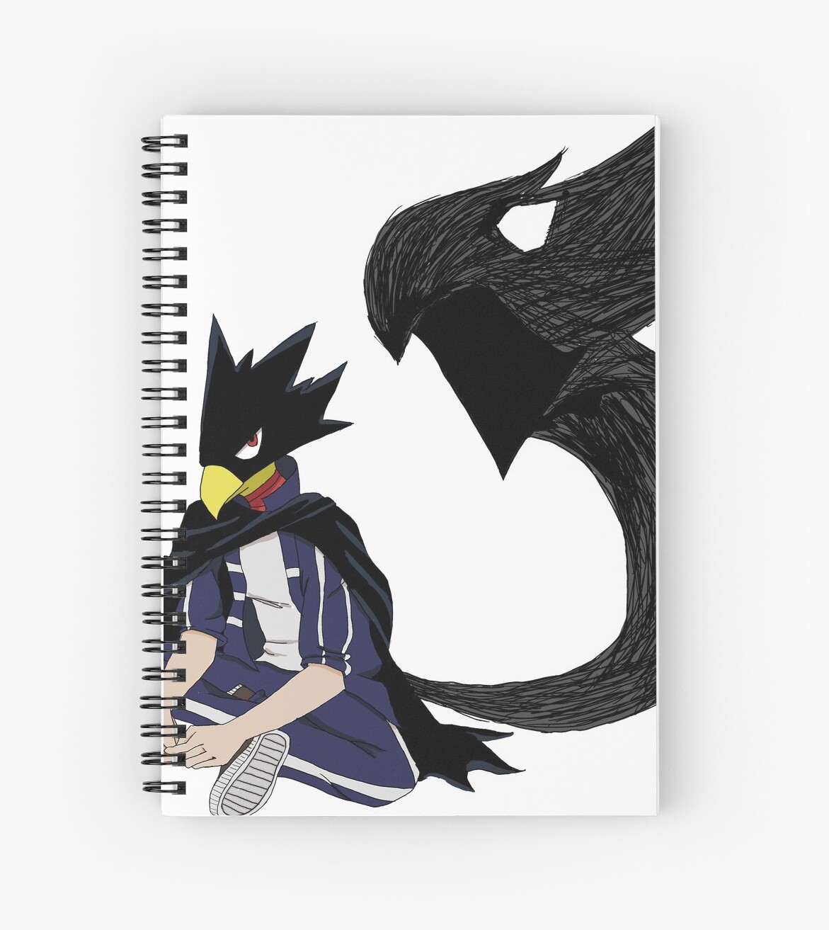 Tokoyami Fumikage And Dark Shadow Spiral Notebook By Cmtrash