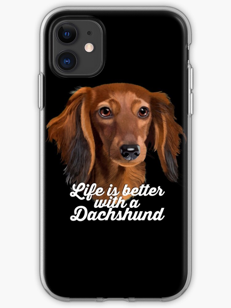 Dachshund Painting Long Haired Dachshund Life Is Better With A