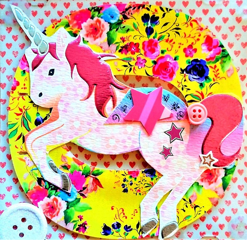 "UNICORN COLLAGE" by LizSelleyArt Redbubble