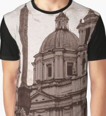 Rome, Postcard from Piazza Navona Graphic T-Shirt