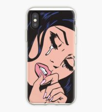 Black Hair Crying iPhone Case