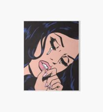 Black Hair Crying Art Board