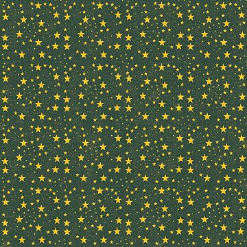 Artwork thumbnail, Stars grange pattern on the olive green background by vectormarketnet