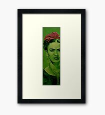Frida Kahlo - red bow Framed Print