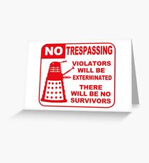 Signs of Danger! Greeting Card
