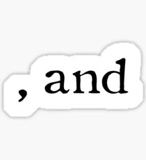 Oxford Comma And Sticker