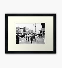 Record Rendezvous - Downtown Youngstown, Ohio, 1960s Framed Print