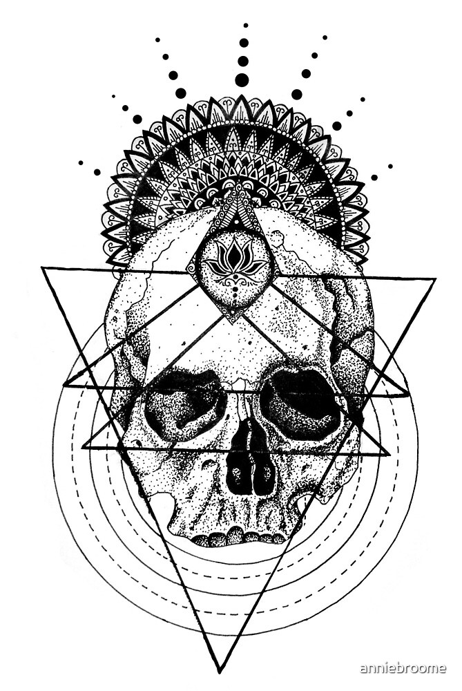 Download "Skull Mandala" by anniebroome | Redbubble