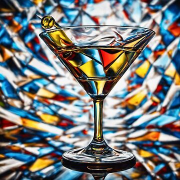 Cubist Martini Glass Set