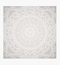 Mandala Soft Gray Photographic Print