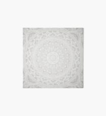 Mandala Soft Gray Art Board Print