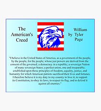 The American's Creed by William Tyler Page Photographic Print