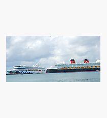 Two Cruise Ships Photographic Print