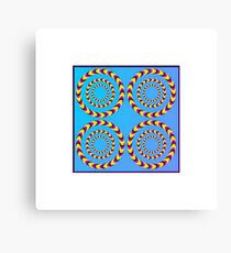 Circle optical illusion Canvas Print