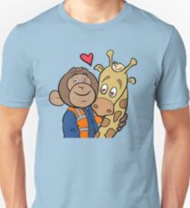 Grease Monkey and his Giraffe Unisex T-Shirt