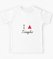 I love Triangles Kids Tee