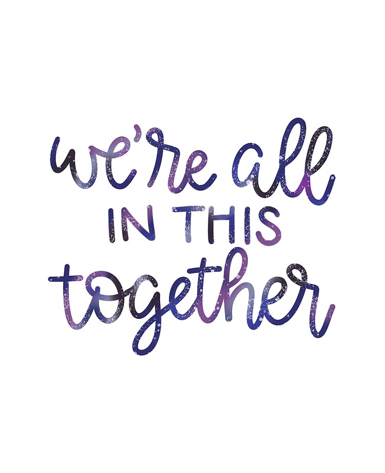 We're All in This Together High School Musical Quote Galaxy Design ...