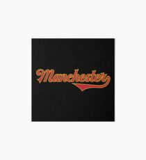 Manchester - England - Vintage Sports Typography Art Board