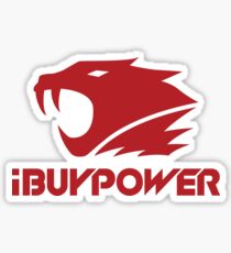IBUYPOWER RED Sticker
