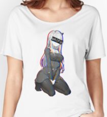 Camiseta ancha para mujer Zero Two Waifu