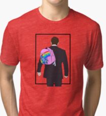 Hello Backpack Design Tri-blend T-Shirt
