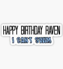 Alles Gute zum Geburtstag Raven Vine Sticker