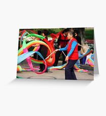 Banner Twirler Greeting Card