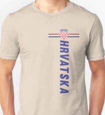 Hrvatska Nationaltrikot Stil Sport Slim Fit T-Shirt
