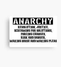Rent - Anarchy Canvas Print