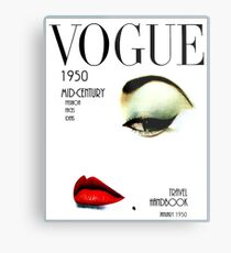Lámina metálica VOGUE: Vintage 1950 Beauty and Makeup Advertising Print