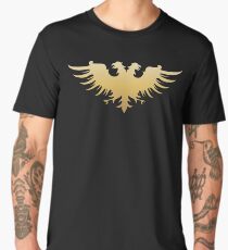 Golden Two Headed Eagle Medieval Empire Symbol Wargaming Men's Premium T-Shirt