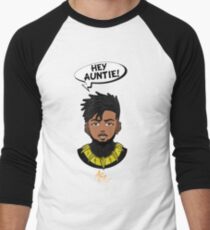 Eric Killmonger ''Hey Auntie!'' Men's Baseball ¾ T-Shirt