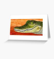 Anahuac Alligator Greeting Card
