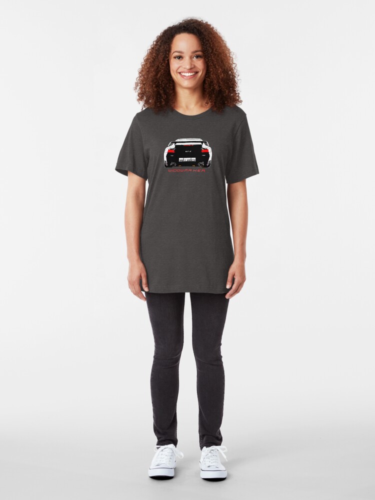 Alternate view of Shift Shirts Black Widow – Porsche 911 996 GT2 Inspired Unisex T-Shirt Slim Fit T-Shirt