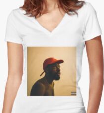 Brent Faiyaz Women's Fitted V-Neck T-Shirt