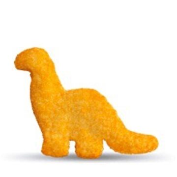 dinosaur shaped chicken nuggets
