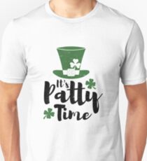 St. Patricks Day Shirt Men Women Irish Party It's Patty Time Unisex T-Shirt